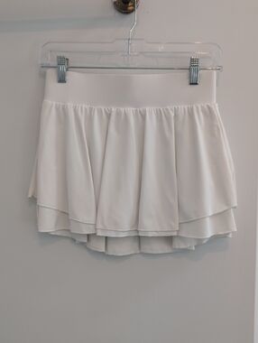 White Layered Mini Skirt - Women